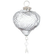 The Noel Collection Smoked Midnight Tear Drop Bauble - Thumb 1