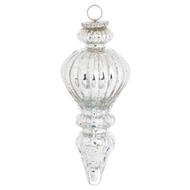 The Noel Collection Large Silver Statement Bauble - Thumb 1