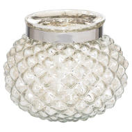 The Lustre Collection Silver Small Combe Candle Holder - Thumb 1