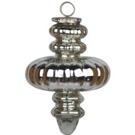 The Noel Collection Silver Large Fluted Bauble - Thumb 1