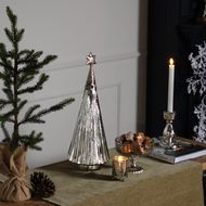 The Noel Collection Star Topped Glass Decorative Large Tree - Thumb 3