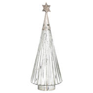 The Noel Collection Star Topped Glass Decorative Large Tree - Thumb 1