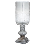 The Noel Collection Smoked Midnight Glass Candle Holder - Thumb 1