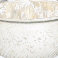 The Lustre Silver Glass Decorative Extra Large Footed Bowl - Thumb 2