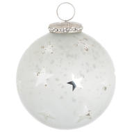 The Noel Collection White Star Medium Bauble - Thumb 1