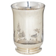 The Noel Collection Silver Forest Large Candle Holder - Thumb 1