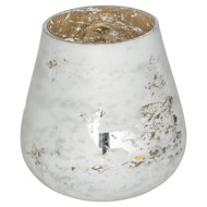 The Noel Collection White Forest Scene Medium Candle Holder - Thumb 1