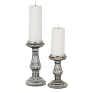 Smoked Midnight Medium Candle Pillar - Thumb 6