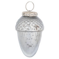 The Noel Collection Mystic Grey Small Acorn Bauble - Thumb 1