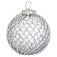 The Noel Collection Smoked Midnight Swirl Bauble - Thumb 1