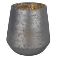 The Noel Collection Mystic Grey Flute Hurrican Candle Holder - Thumb 2