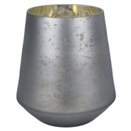 The Noel Collection Mystic Grey Flute Hurrican Candle Holder - Thumb 3