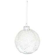 The Noel Collection Abstract Glitter Bauble - Thumb 1