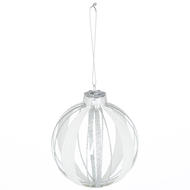 The Noel Collection Striped Glitter Bauble - Thumb 1