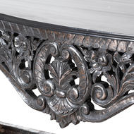 Hand Carved Louis Metallic Large Console Table - Thumb 2