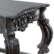 Hand Carved Louis Metallic Large Console Table - Thumb 3