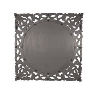 Hand Carved Louis Metallic Large Wall Mirror - Thumb 2