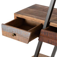 Reclaimed Industrial Bookcase With Drawers - Thumb 2