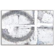 Hand Painted Exodus Layered Metallic Abstract Painting - Thumb 1