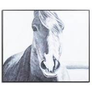 Hand Painted Horse Painting In Frame - Thumb 1