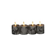 Luxe Collection Natural Glow Marble Set of 4 LED Votives - Thumb 2