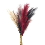 Scarlet Large Faux Pampas Grass Stem - Thumb 2
