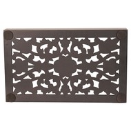 Rectangular Carved Metallic Hampton Tray - Thumb 2