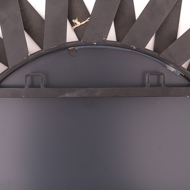Black Origami Sunburst Mirror - Thumb 2