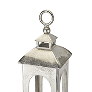 Farrah Collection Cast Aluminium Tall Loop Top Lantern - Thumb 2