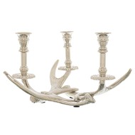 Silver Antler Dinner Candle Holder - Thumb 1