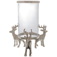 Circle Of Stags Candle Hurrican Lantern - Thumb 1