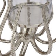 Large Silver Octopus Candle Hurricane Lantern - Thumb 2