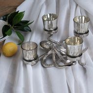 Silver Octopus Four Tealight Holder - Thumb 3