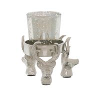 Silver Stag Tealight Holder - Thumb 1