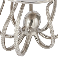 Large Silver Octopus Cake Stand Cloche - Thumb 2