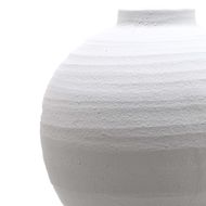 Tiber Large Matt White Ceramic Vase - Thumb 2