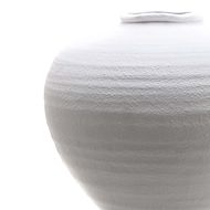 Regola Large Matt White Ceramic Vase - Thumb 2