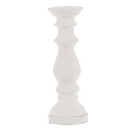 Matt White Ceramic Column Candle Holder - Thumb 1