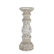 Small Stone Ceramic Column Candle Holder - Thumb 1