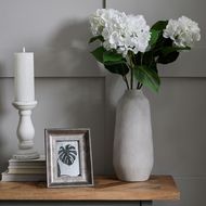 Small Matt White Ceramic Candle Holder - Thumb 6