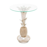 Ashby Silver Pinapple Side Table - Thumb 1