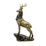 Large Gold Standing Stag Ornament - Thumb 2