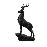 Large Black Standing Stag Ornament - Thumb 2