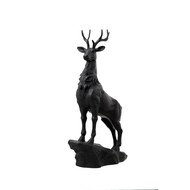 Large Black Standing Stag Ornament - Thumb 1