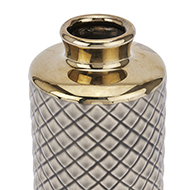 Seville Collection Grey Diamond Bottle Vase - Thumb 2