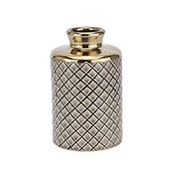 Seville Collection Grey Diamond Bottle Vase - Thumb 1