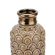 Seville Collection Large Caramel Scalloped Vase - Thumb 2