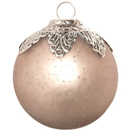 The Noel Collection Venus Leaf Crested Large Bauble - Thumb 1