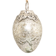 The Noel Collection Mercury Small Oval Crested Bauble - Thumb 1