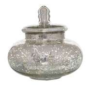 The Noel Collection Small Silver Squat Trinket Jar - Thumb 1